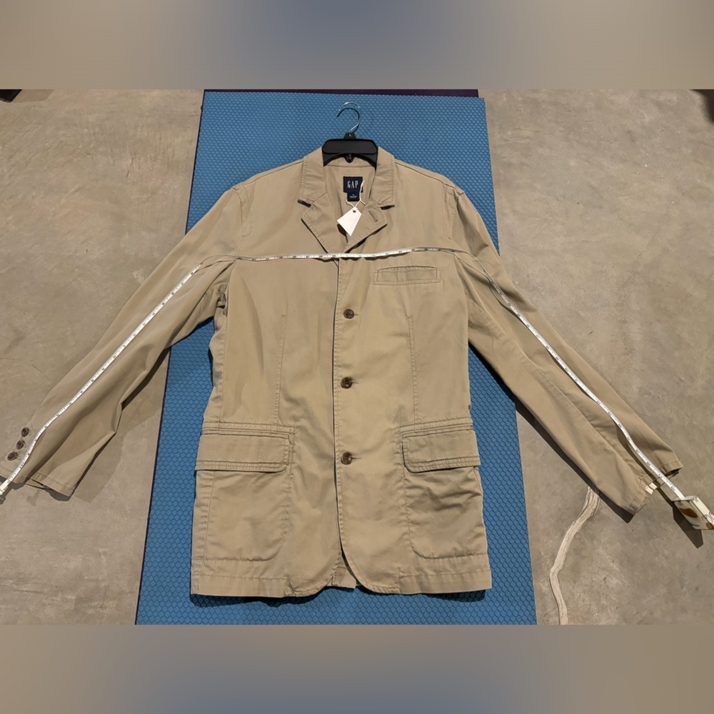 GAP Khaki Blazer Jacket versatile Men’s Women’s - Picture 11 of 11